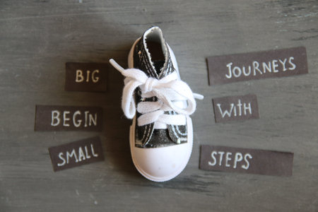 Big journeys begin with small steps, retro style