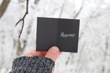 happiness, winter creative conceptの写真素材