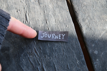 Journey - vintage tagの写真素材