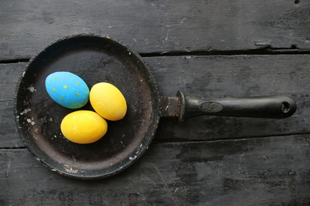 Easter eggs. Festive decoration.の写真素材