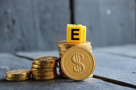 e-commerce or online business creative concept, vintage styleの写真素材