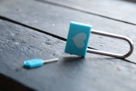 Love key. Good for valentine's day greeting.の写真素材