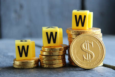 Online income creative idea or online business concept.の写真素材