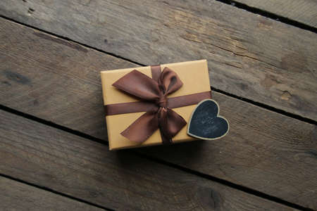 Fathers day, birthday and holiday concept. Gift boxの写真素材