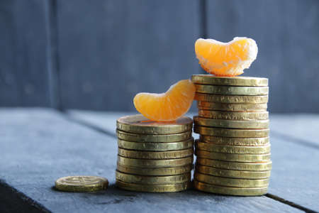creative financial background, vintage styleの写真素材
