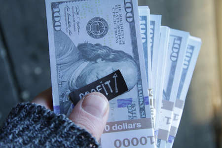 Money. Creative business concept. Vintage style.の写真素材