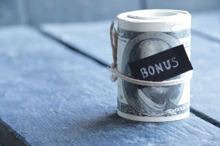 Bonus. Creative business concept. Vintage style.の写真素材