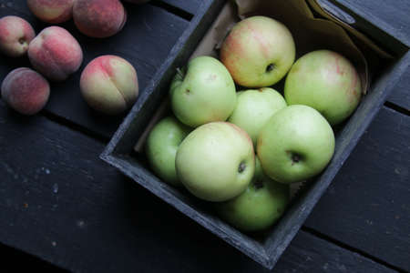 Fresh fruits. Natural, healthy food concept. Organic food.の写真素材