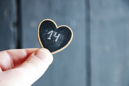 February 14, Happy Valentine's day card.の写真素材