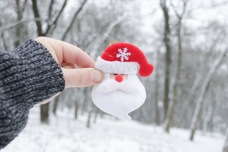 Christmas, winter and happy new year concept.の写真素材