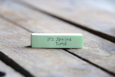 Its Spring Time motivation and inspiration message.の写真素材