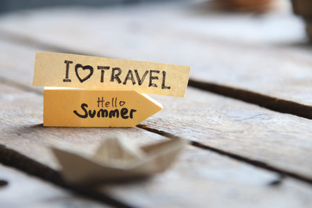 Hello Summer. Background for travel and vacation.
