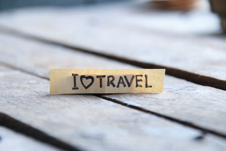 I love travel, travelling, vacation and holidays concept.の写真素材