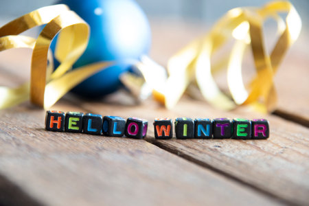 New years background, Hello winter.