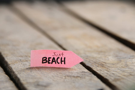 Just beach, summer vacation, holidays, party concept.の写真素材