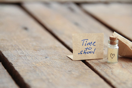 Time to school concept, education background.の写真素材