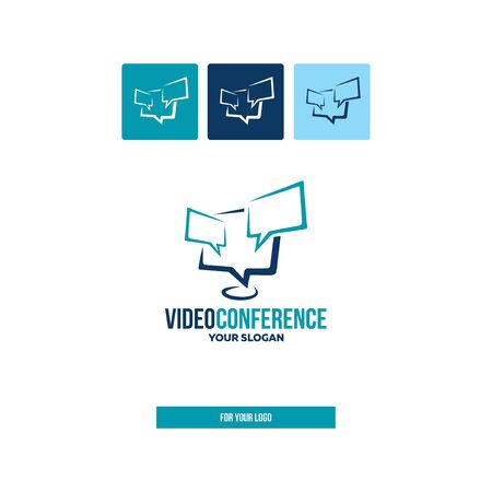 Dialog icon in the style of brush strokes.のイラスト素材