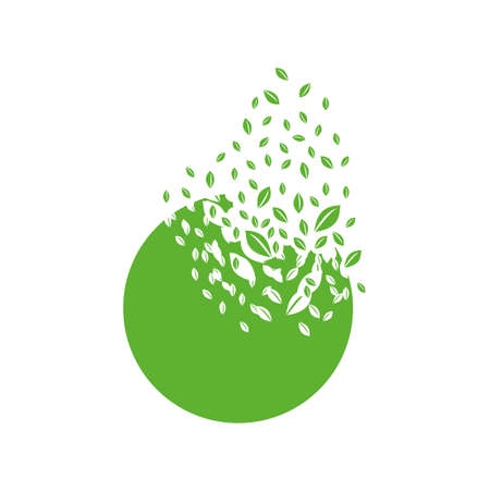 The planet dissolves into a cloud of leaves.のイラスト素材