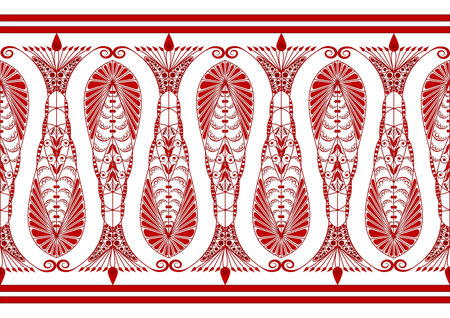 Admirable Claret Pattern on a White Backgroundのイラスト素材