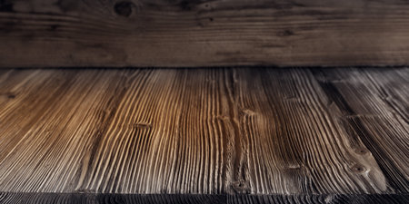 Dark rustic wooden background for a christmas decoration