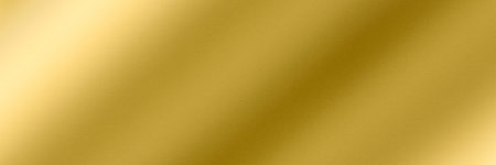Golden metallic polished surface. Long brushed texture with shiny light reflections for a...