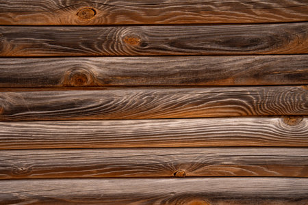 Rustic brown wooden board wall or table texture. Empty wooden background for decorations and space for text.の写真素材