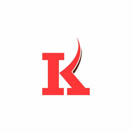 letter K logo, icon and templateのイラスト素材