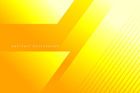 Abstract yellow background with place for your text. Abstract light and dark yellow color gradient background. Modern minimalistic vector and geometric design templateのイラスト素材