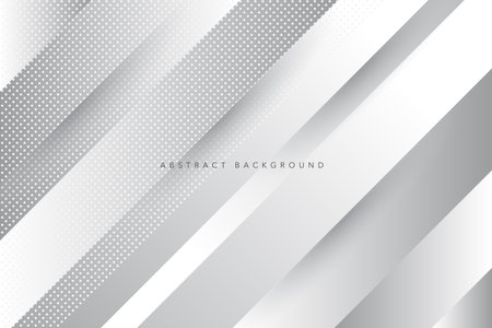 White and gray abstract background with halftone dots. Abstract white and gray color gradient background. Modern minimalistic vector and geometric design templateのイラスト素材