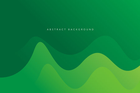 Abstract green background with dynamic effect. Vector illustration for your design. Abstract green light and dark color gradient background. Modern minimalist background designのイラスト素材
