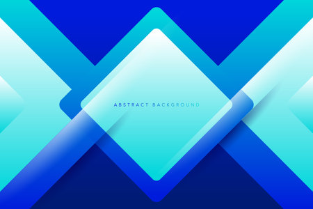 Blue abstract and geometric 3d technology background. Abstract blue background with rhombus. Vector illustration for your designのイラスト素材