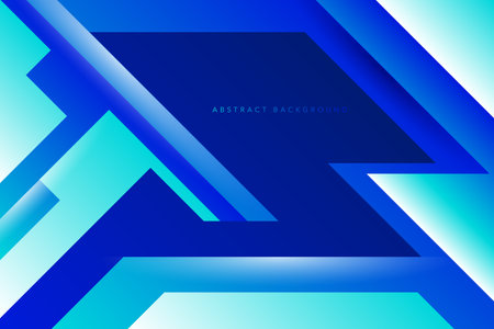 Abstract blue geometric background with copy space for text. Vector illustration. Blue abstract and geometric 3d technology backgroundのイラスト素材