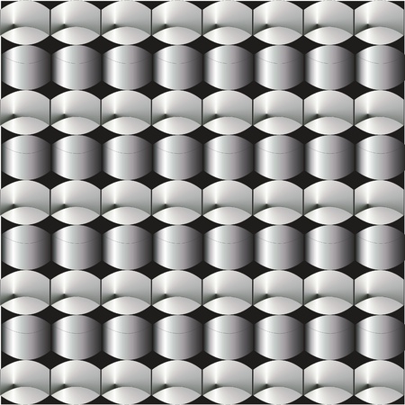 Nested metal rings,metal wire mesh,のイラスト素材