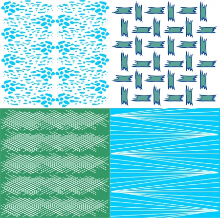 Seamless patterns with fabric textureのイラスト素材
