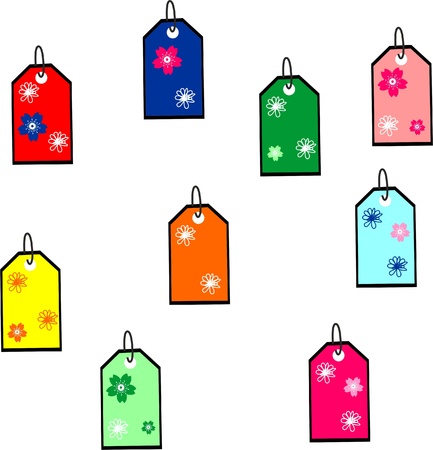 Illustration of sale tag on white backgroundのイラスト素材