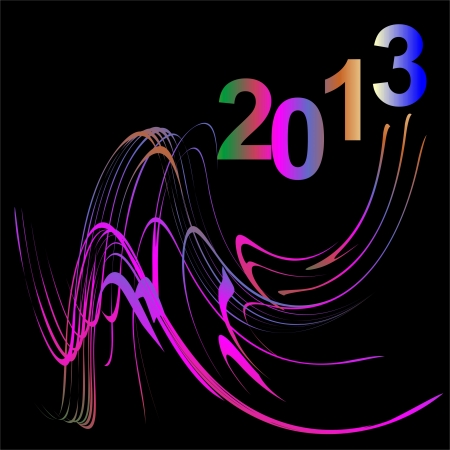 Santa Claus meets the new year,Christmas - New Year background with Santa image. Vectorのイラスト素材