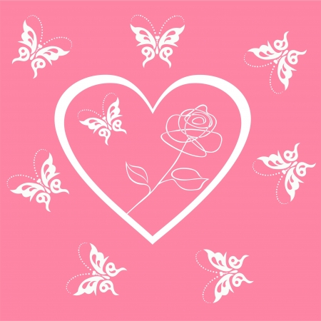 Valentines Day background with Hearts, element for designのイラスト素材
