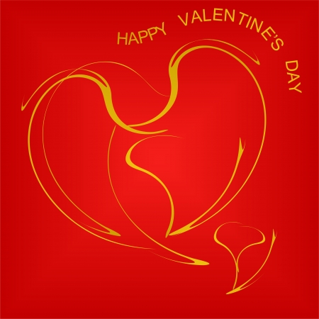 Valentines Day background with Hearts, element for designのイラスト素材