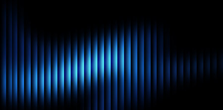 Abstract blue lines on black background. Vector illustration for your design.の写真素材