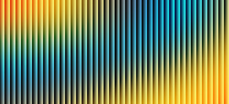Abstract background with vertical stripes in blue, orange, yellow and green colorsの写真素材