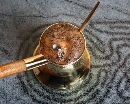 Turkish coffee-potの写真素材