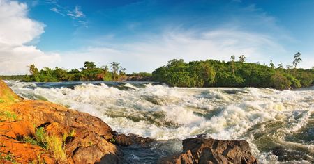 White Nile, Bujagali Falls, Ugandaの写真素材