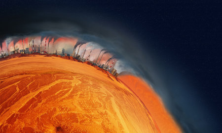 Concept of industrial madness and global warming
