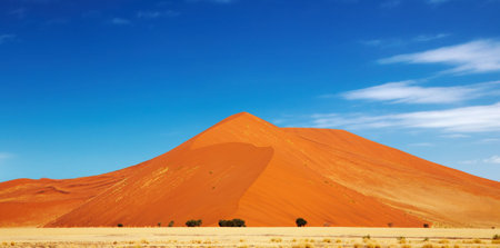 Dunes of Namib Desert, Sossusvlei, Namibiaの写真素材
