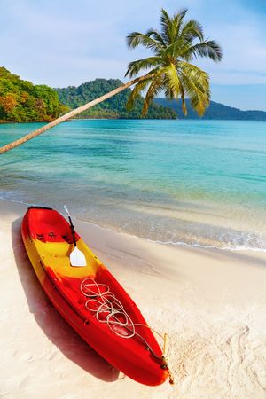 Kayak on the beach, Kood island, Thailand
の写真素材