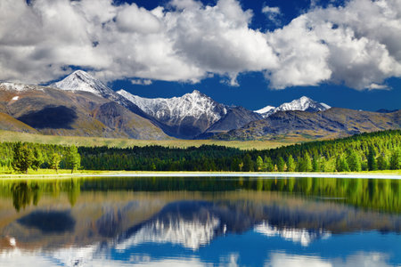 Beautiful lake in Altai mountains