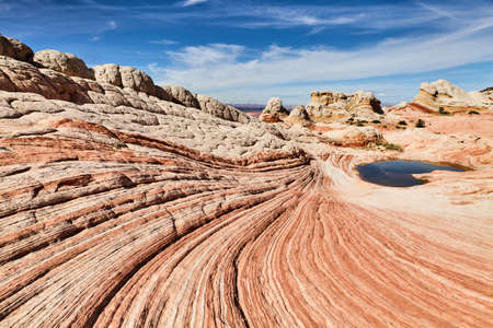 White Pocket rock formations, Vermilion Cliffs National Monument, Arizona, USAの写真素材
