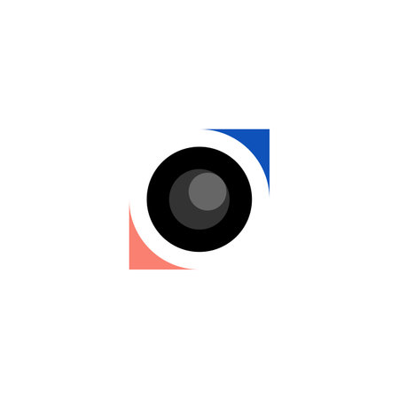 camera eye icon logo template vector designのイラスト素材