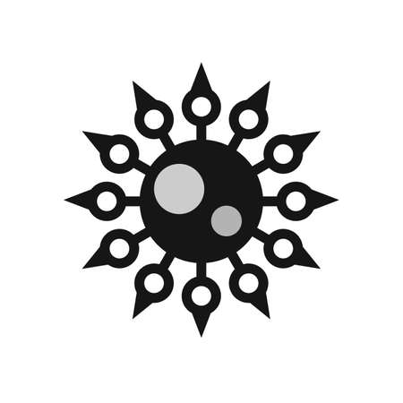 infection virus icon of medical vector concept flat abstract designのイラスト素材