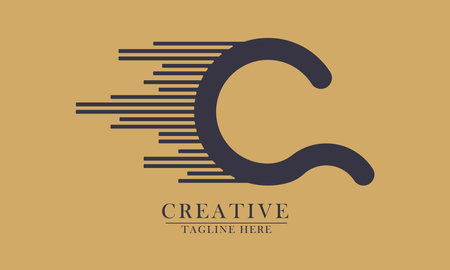 letter c logo icon. Abstract illustration vector design.のイラスト素材